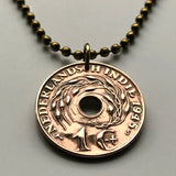 1945 Indonesia Netherlands Dutch East Indies Cent coin pendant rice plant Jakarta Borneo Batam Prambanan Borobudur Bali Minangkabau n000061