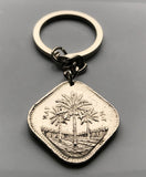 1982 Iraq 500 Fils coin pendant date palm tree Baghdad Mosul Basra Erbil Kirkuk Eyraca Arabica Middle East Tigris Euphrates Mesopotamia Sumerian Akkadian Empire Assyrian Kurdish Uruk Warka Sawad n002825