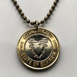 1992 Bahrain 10 Fils Münze Anhänger Bahrain Palme Manama Juffair Mina Salman Hafen Naher Osten fünf Säulen des Islam Arabisch n003080