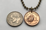 2008 Guyana 1 Dollar coin pendant Guyanese jaguars Cacique's Crown Georgetown British Guiana The Golden Arrowhead Linden New Amsterdam Anna Regina Indian Caribbean Upper Mazaruni Dougla Kapóng hoatzin stinkbird Demerara Mahaica West Indies n002972