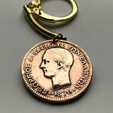 1870 Greece Hellas 10 Lepta coin pendant Greek King George I Athens Corfu Crete Larissa Patras Delphi Arcadia Peloponnese Halkidiki n001809
