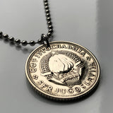 1971 Yugoslavia 2 Dinara coin pendant Serbia Croatia Bosnia Slovenia Split Vojvodina socialist communist Novi Sad Ljubljana Niš slav n001197