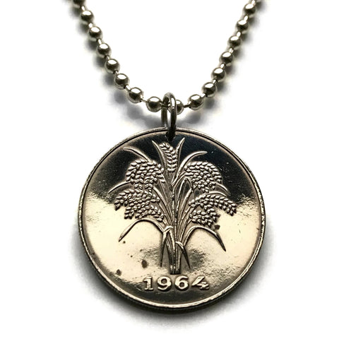 1964 South Vietnam 10 Dong coin pendant rice plant Hanoi Hoi An Da Nang, Hue, Nha Trang, Sapa, Phu Quoc, Phan Thiet Hạ Long Bay n000295