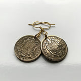 1966 España España 1 Peseta moneda pendientes joyería escudo Español Madrid Barcelona Murcia Asturias Cataluña España Las Palmas Vigo Gijón Ibiza Oviedo e000104