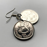 Finland Suomi 1 Markka coin earrings jewelry Finnish lion Helsinki Finns Finnic Espoo Tampere Vantaa Oulu Turku Jyväskylä Nordic Baltic Lahti Ostrobothnia Porvoo Rovaniemi Uusimaa Kuopio Savonlinna Mikkeli Lappeenranta Bothnia e000385