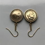1966 España España 1 Peseta moneda pendientes joyería escudo Español Madrid Barcelona Murcia Asturias Cataluña España Las Palmas Vigo Gijón Ibiza Oviedo e000104