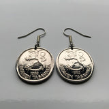 Finland Suomi 1 Markka coin earrings jewelry Finnish lion Helsinki Finns Finnic Espoo Tampere Vantaa Oulu Turku Jyväskylä Nordic Baltic Lahti Ostrobothnia Porvoo Rovaniemi Uusimaa Kuopio Savonlinna Mikkeli Lappeenranta Bothnia e000385