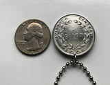 1954 Costa Rica 1 Colon coin pendant escudo Costarricense San Jose Puerto Limón Alajuela Liberia Puntarenas San Vicente Barranca ticos América Central Heredia Cinco Esquinas Desamparados Tamarindo Arenal Cartago Puntarenas Cocos Poás Nicoya n003351
