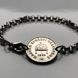 1894 Hungary Magyar 10 Filler coin bracelet Saint Stephen Holy Crown Szent Korona Budapest Debrecen Pecs Gyor Nyiregyhaza Kecskemet Szolnok b000063