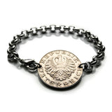 1991 Austria Österreich 10 Schilling coin bracelet Austrian eagle Vienna Salzburg Linz Innsbruck Graz Tyrol Villach Carinthia Styria Wels Sankt Pölten Sölden Vorarlberg Habsburg Zell am See b000082