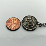 1942 Mexico 5 Centavos coin bracelet Aztec Sun Stone Tonatiuh calendar Piedra del Sol Tonalpohualli Mexica sculpture Zocalo Tijuana Moctezuma II Templo Mayor Tenochtitlan Xochimilco golden eagle b000074
