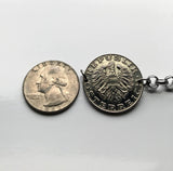 1991 Austria Österreich 10 Schilling coin bracelet Austrian eagle Vienna Salzburg Linz Innsbruck Graz Tyrol Villach Carinthia Styria Wels Sankt Pölten Sölden Vorarlberg Habsburg Zell am See b000082