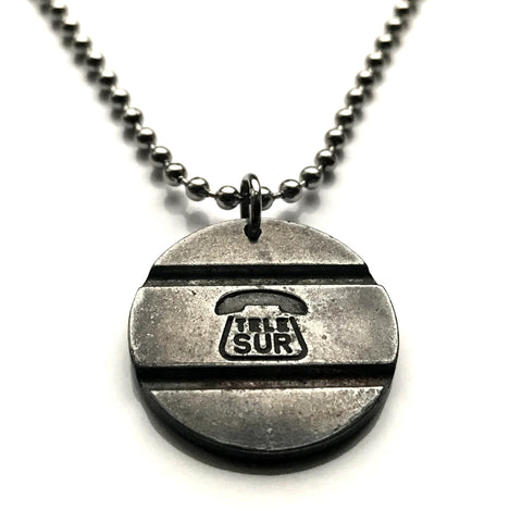 Suriname Telesur Telephone Token coin pendant Dutch Guiana Paramaribo Lelydorp Netherlands Indian Hindustanis Nickerie Wanica n003393