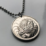 1972 Singapore 50 Cents coin pendant Lionfish zebrafish Bedok Lion City Yishun Choa Chu Kang Punggol Ang Mo Kio Bukit Batok Chinese n003396