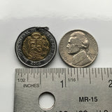 Peru 2 Soles coin pendant escudo Peruano llama alpaca Lima Cuzco Machu Picchu Incas Chiclayo Huancayo Iquitos Chimbote Ica Puno Cajamarca Pucallpa Piura Ayacucho Chincha Huanuco Tarapoto n003419