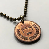 1938 Hungary Magyars 2 Filler coin pendant Saint Stephen Holy Crown Szent Korona Budapest Debrecen Miskolc Szeged Pecs Gyor Csango Pannonian Komarom Esztergom Erzsebetvaros Magyarorszag Eger Szekesfehervar Nograd Nyiregyhaza Kecskemet Andrassy n001569