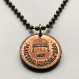 1938 Hungary Magyars 2 Filler coin pendant Saint Stephen Holy Crown Szent Korona Budapest Debrecen Miskolc Szeged Pecs Gyor Csango Pannonian Komarom Esztergom Erzsebetvaros Magyarorszag Eger Szekesfehervar Nograd Nyiregyhaza Kecskemet Andrassy n001569