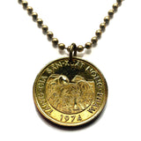 1974 Vietnam 10 Dong coin pendant rice plant farmers Hanoi Hoi An agriculture Da Nang, Hue, Nha Trang, Sapa, Phu Quoc, Phan Thiet n000714