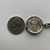 1912 Germany Deutschland 10 Pfennig coin bracelet German black eagle Berlin Hamburg Munich Cologne Frankfurt Stuttgart Düsseldorf Leipzig Dortmund Essen Bremen Dresden Hanover Nuremberg b000093