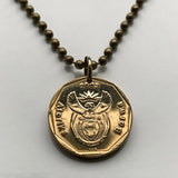 South Africa 20 Cents coin earrings King Protea flower Pretoria Bantu flower plant Eastern Cape isiZulu Northern Sotho Gauteng e000442