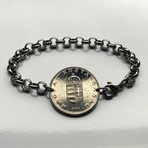 Hungría Magyar 10 Forint moneda pulsera Húngaro San Esteban Santa Corona Szent Korona Budapest Debrecen Székelys Pécs Szeged Győr Miskolc Gellért Hill Jasz Csangos Szolnok Vas Érd Szeged b000110