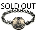 Hungary Magyar 10 Forint coin bracelet Hungarian Saint Stephen Holy Crown Szent Korona Budapest Debrecen Székelys Pécs Szeged Győr Miskolc Gellért Hill Jasz Csangos Szolnok Vas Érd Szeged b000110