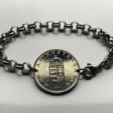 Hungary Magyar 10 Forint coin bracelet Hungarian Saint Stephen Holy Crown Szent Korona Budapest Debrecen Székelys Pécs Szeged Győr Miskolc Gellért Hill Jasz Csangos Szolnok Vas Érd Szeged b000110