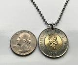 1996 Canada 2 Dollars coin pendant Canadian Polar Bear Arctic Ice Toronto Montreal Vancouver Calgary Edmonton Ottawa Québec Winnipeg Mississauga Hamilton Ontario Manitoba Alberta Victoria Halifax British Columbia Nova Scotia New Brunswick Nunavut k000018