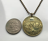 1983 Belgium 50 Coperes Touristic token coin pendant Dinant Meuse Maas river Ardennes Namur Wallonia Anseremme Bouvignes-sur-Meuse Belgian jewelry Bruges Ghent Liège Namur Charleroi Mechelen n003564
