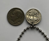 1993 Guatemala 5 Centavos coin pendant Guatemalan Resplendent quetzal bird Mixco Villa Nueva Escuintla Huehuetenango Jutiapa Petapa Tikal Quiriguá Maya Guate Ladino Guatemalteco Cobán Quetzaltenango Jalapa Kʼicheʼ people Alta Verapaz Chapín n002515