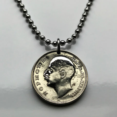 1940 Bulgaria 20 Leva coin pendant Tsar Boris III World War 2 Sofia Plovdiv Varna Burgas Ruse Stara Zagora Pleven Nesebar Vidin Kardzhali Bulgars Thracians Sliven Dobrich Shumen Karanovo n003589