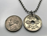 1929 Dänemark Danmark 10 Ore Münzanhänger Dänische Krone Initiale CR Kopenhagen Dänen Nordseeland Fünen Färöer Danmark Schloss Amalienborg Nordisch n000219