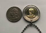 2017 Dominican Republic 10 Pesos coin pendant charm necklace jewelry Santo Domingo Santiago Punta Cana Cibao La Vega Puerto Plata San Cristóbal La Romana Boca Chica Ciudad Colonial San Pedro de Macorís n003610