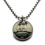 1991 Finland Suomi 50 Pennia coin pendant Finnish brown bear national animal Helsinki Espoo Tampere Vantaa Oulu Turku Jyväskylä Kuopio Lahti Finns Finnic Sami Pori Kouvola Joensuu Lappeenranta Hämeenlinna Vaasa Porvoo Nordic Fennoscandia Baltic n000844