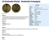 1980 Belgium Ostend 25 Franc token pendant Mariakerke Raversijde Stene Zandvoorde West Flanders Flemish Royal Galleries Vissersplein n003763