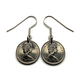 1968 Canada 10 Cents handmade coin pendant Bluenose racing ship fishing vessel gaff sailing rig Canadian schooner Lunenburg Nova Scotia Mi'kma'ki Ottawa Montreal Quebec Toronto Ontario Vancouver Calgary British Columbia Alberta New Brunswick e000637