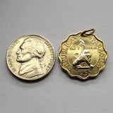 1953 Paraguay 15 Centimos coin pendant leon Paraguayo Asunción Guaraní Encarnación Caacupé Caaguazú Coronel Oviedo San Pedro n000330