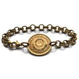 1974 Yugoslavia 10 Para coin bracelet socialist communist Serbia Croatia Bosnia Slovenia Vojvodina Novi Sad Ljubljana Niš Split slav b000179