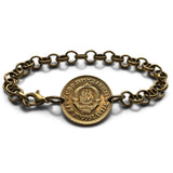 1974 Yugoslavia 10 Para coin bracelet socialist communist Serbia Croatia Bosnia Slovenia Vojvodina Novi Sad Ljubljana Niš Split slav b000179