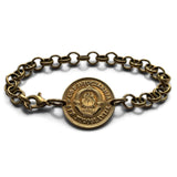 1974 Yugoslavia 10 Para coin bracelet socialist communist Serbia Croatia Bosnia Slovenia Vojvodina Novi Sad Ljubljana Niš Split slav b000179