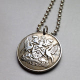 1966 Trinidad & Tobago 50 Cents coin pendant Scarlet Ibis Cocrico Hummingbirds Port of Spain Point Fortin Diego Martin Soca Rapso n001001