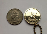1986 Belgium Belgique 5 Francs coin pendant Belgian king Baudouin I Brussels Bruges Ghent Mechelen High Fens Flanders Flemish French n001246