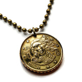 2002 Italy 10 Euro Cent coin pendant Birth of Venus oil painting Sandro Botticelli Rome Florence Venice Milano Turin Palermo Napoli Cagliari Pisa Bologna Siena Matera Perugia Bergamo Bari lady art n000220