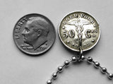 1923 Belgium 50 Centimes coin pendant Belgian lady Brussels Antwerp Bruges Ghent Liège Mons Kortrijk Ostend Ypres Dinant Limbourg Bilstain Wallonia Namur Charleroi Schaerbeek Leuven Mechelen n000205