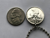 1939 Belgium 1 Franc coin pendant World War 2 Belgian lion West Flanders Namur Limbourg Brussels Antwerp Bruges Ghent Liege Mons Charleroi Flemish French Dutch High Fens Ostend Ypres Wallonia n000290