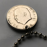 1975 Haiti 10 Centimes coin pendant Haitian flags cannons palm trees Port-au-Prince Cap-Haïtien Carrefour Delmas Pétion-Ville  Port-de-Paix Croix des Bouquets Jacmel Léogâne Les Cayes Citadelle Laferrière Sans-Souci Palace Minot Artibonite n001105