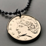 1977 Brazil 10 Centavos coin pendant Lady Liberty São Paulo Recife Pernambuco Bahia Minas Gerais Pelourinho Belem Santa Catarina n001276