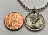Australia 5 Cents coin pendant cute Echidna spiny anteater hedgehog Australian Sydney Perth Canberra Melbourne Queensland Victoria New South Wales Alice Springs Hobart Palmerston land down under Tasmanian Brisbane Adelaide Darwin n000135