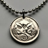 Australia 5 Cents coin pendant cute Echidna spiny anteater hedgehog Australian Sydney Perth Canberra Melbourne Queensland Victoria New South Wales Alice Springs Hobart Palmerston land down under Tasmanian Brisbane Adelaide Darwin n000135