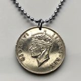 1950 British East Africa 1 Shilling coin pendant African lion Kenya Tanzania Tanganyika Uganda Zanzibar African Great Lakes Bantu Swahili Nairobi Kampala Dodoma Mombasa Dar es Salaam Nansana Kisumu Nakuru Eldoret Lake Victoria Great Rift Valley n000767